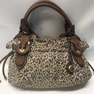 Jessica Simpson Leopard Print Hobo Handbag Purse